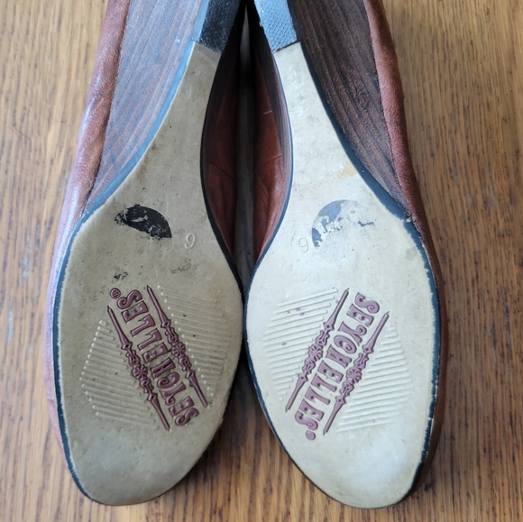Seychelles sz 6 brown wedges - Picture 4 of 5